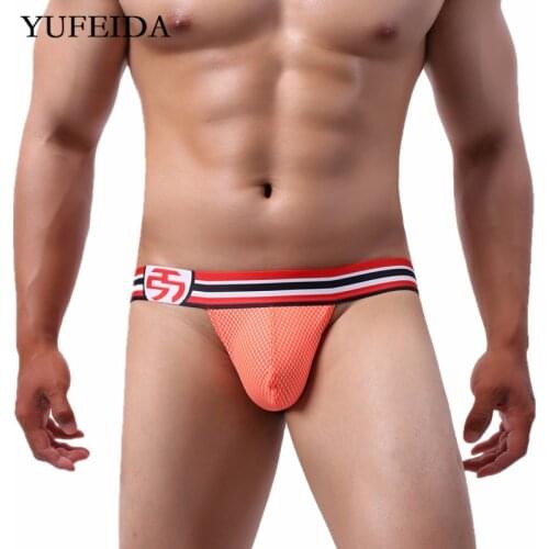 Sexy Mens Underwear Gay Erotic Jockstrap T-back Thongs Tangas Lingerie Mens Thong G-string Jock Strap Penis Pouch Homme Panties