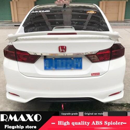 For Honda City Spoiler 2015-2018 City Spoiler SYF ABS plastic Material Car Rear Wing Color Rear Spoiler
