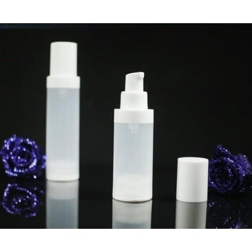 50ml airless bottle white pump lid for serum/lotion/foundation/ water hyaluronic toner skin packing