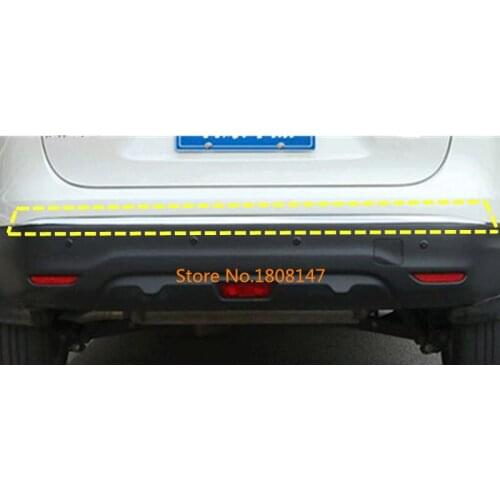 Car body cover protection Bumper ABS Chrome trim rear back tail bottom Around 1pcs For Nissan Qashqai j11 2016 2017 2018