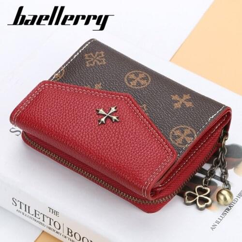 Women wallet fashion Korean version of baellerry new four-leaf clover pattern coin purse envelope zipper Card packag wallet 927