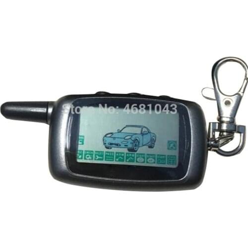 A9 Russian Version LCD Remote Control Key Fob Chain For Twage StarLine A9 LCD Remote 2 Way Two Way Car Alarm System