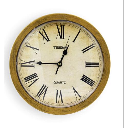 Retro Gold Wall Clock Diversion Safe Secret Security Stash Cash Money Jewelry security Box
