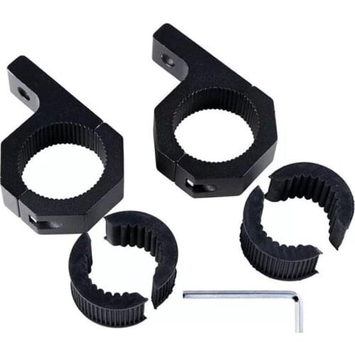 1 Pair 25-30MM 1-1.2" Car Fog Light Bracket SUV Headlamp Mount Aluminum Truck Fork Holder Motorcycle Turn Signal Clamp