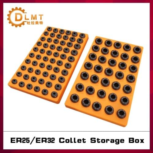 1pcs ER spring collet storage box special for CNC machine tools 60-hole ER25 35-hole ER32 hard plastic ER collet storage rack