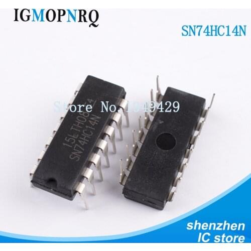 20PCS/LOT 74HC14 74HC14N SN74HC14 SN74HC14 DIP IC DIP-14 Six Schmitt Trigger Inverter New