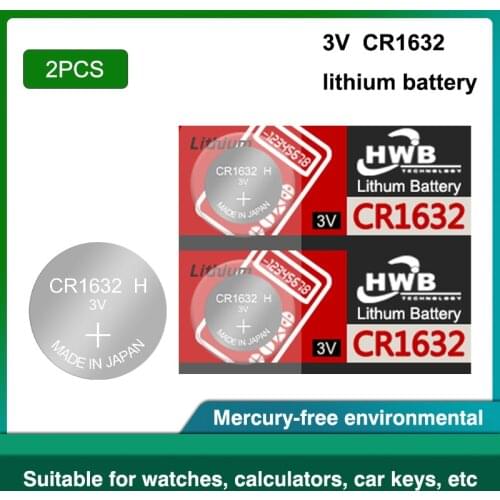 2PCS original brand new battery for maxell cr1632 3v button cell coin batteries for watch computer cr 1632