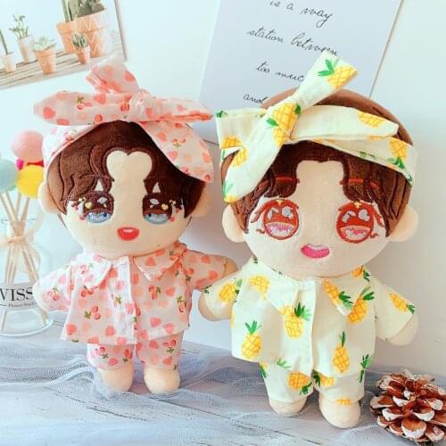 20cm Sean Xiao Xiao Zhan Doll Summer clothes sleepcoat Model Doll Clothes parts Childrens Christmas gifts