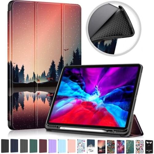 2021 Tablet Caqa For IPad Pro 12.9 Case With Pencil Holder Unicorn Dusk Funda For IPad Pro 11 Case 2021 2020 2018 11 12 9 Cover