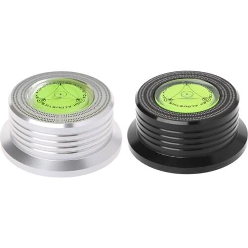 1Pcs 50/60HZ 3 In 1 Metal Record Clamp LP Disc Stabilizer Turntable For Vinyl Record Turntable Vibration Balanced Black Silver