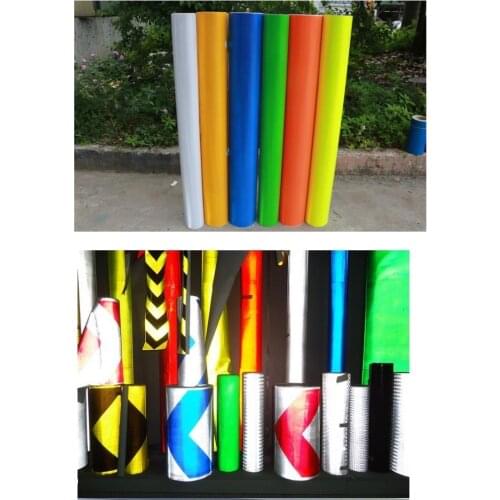 41-60CM High Visibility Rolling Self-adhesive White Fluorescent Reflective PVC Waterproof Warning Printable Light Box Cloth