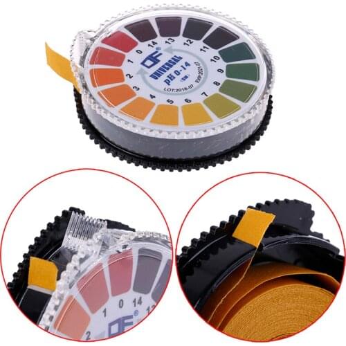 5m 0-14 1-14 PH Alkaline Acid Indicator Meter Test Paper Roll For Water Urine Saliva Soil Litmus Accurate Testing Measuring