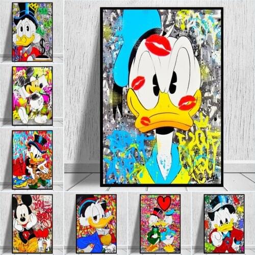 Disney 5D Diamond Painting Mickey Mouse and Donald Duck Diamond Embroidery Full Square Cross Stitch Kits Mosaic Home Decor