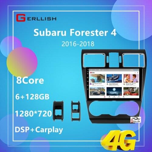 Gerllish Car GPS Multimedia Radio Player Android BT For Subaru Forester 2016 2017 2018 XV WRX not 2din dvd