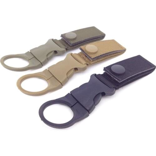 Express Free Shipping Wholesale 100PCS/lot EDC Tactical Gear Military Nylon Webbing Water Bottle Camping Hiking Kettle Buckle