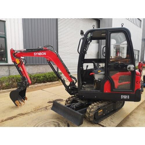 Hydraulic 1.8Ton Crawler Excavator Enclosed Cabin Digging Machine Digger