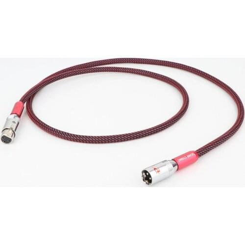 Hi-End OFC Silver Plated Coaxial Cable Hifi Audio XLR Interconnect Cord Cable XLR Male to XLR Female Cable