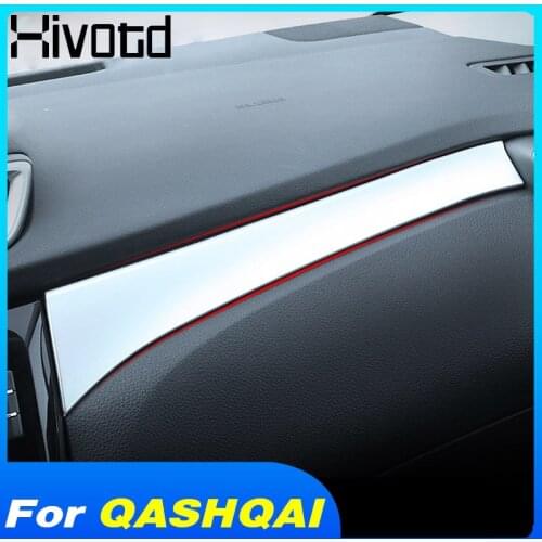 Hivotd For Nissan Qashqai j11 Dualis Accessories 2018 Center Console Panel Dashboard Trim Cover Decoration Car Interior Styling