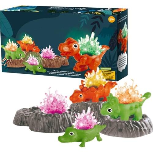 DIY Dinosaur Crystals Growing Toys Fun Crystals Science Toy Set Crystal Growth Fun Science Experiment Student Toy Gift