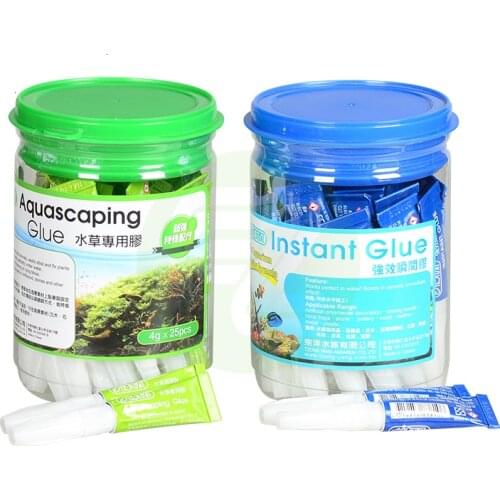 ISTA Aquarium Instant Coral Glue Moss Glue Rock Glue, can Used Under the Water