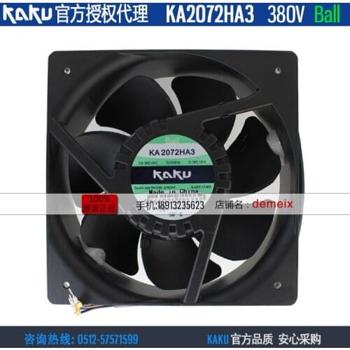 NEW KAKU KA2072HA3 380V 0.18A ball bearing cooling fan