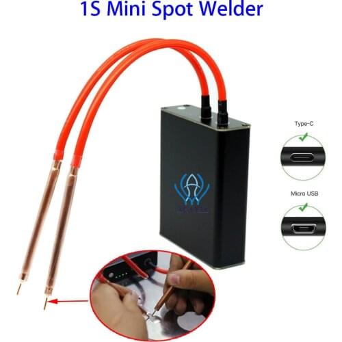USB interface Portable Mini DIY Spot Welding Machine 5 Gear Adjustable for 18650 Lithium Battery Support 0.1-0.15mm Nickel Sheet