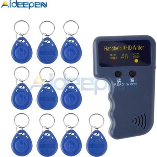 125KHz EM4100 RFID Copier Writer Duplicator Programmer Reader T5577 EM4305 Rewritable ID Keyfobs Tags Card Handheld