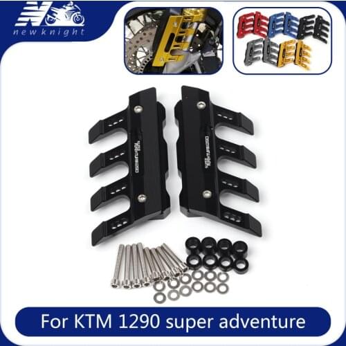 With Logo 5 Color For KTM 1290 Super Adventure Motorcycle Accessories Aluminum Front Mudguard Anti-Drop Slider Protector Cover