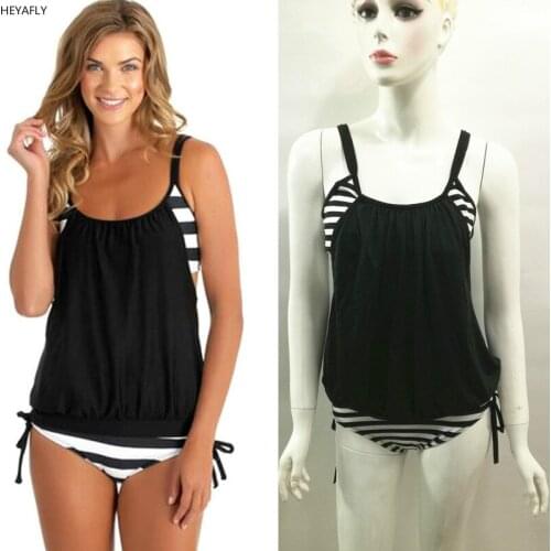 Sexy striped bikini Set beach tie swimsuit European and American womens wear swimming suit swimwear bathe bathing costume