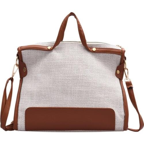 Original Canvas Bag Womens Satchels INS Hundred Sloping Wallet Korean Fashion Large-Capacity Ancient Wind One-Shoulder Handbags