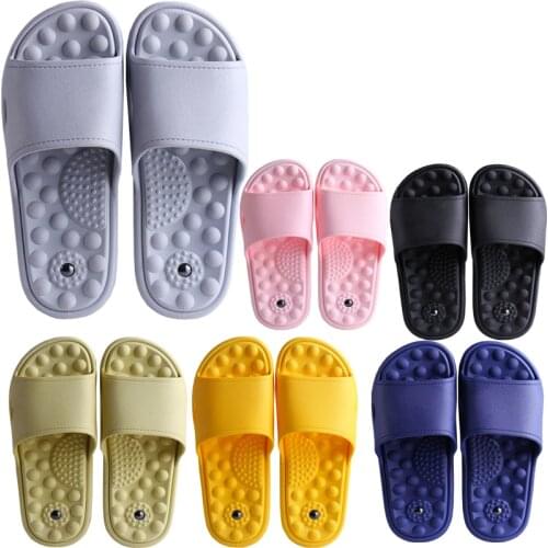 2021 New mens and womens slippers with foot massage slippers home non-slip casual slippers