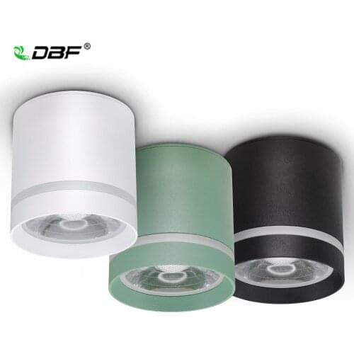 [DBF]Macaroon Surface Mounted Downlight Dimmable 7W 10W 12W LED Ceiling Spot Light AC110/220V for Kitchen Living room Decor