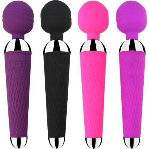 Magic Wand Vibrators for Women USB Charge Big AV Stick Female G Spot Massager Clitoris Stimulator Adult Sex Toys for Woman
