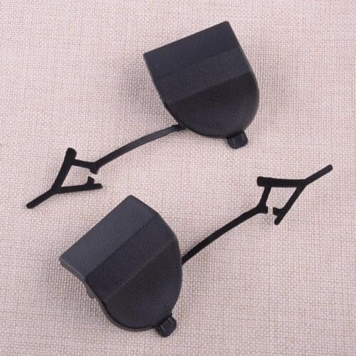1 Pair Left & Right Car Rear Bumper Tow Hook Eye Cover Cap fit for Porsche Cayenne 2015 2016 2017 PP Material