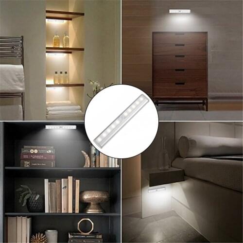 10/19CM 6/10LED Night Light 1.5W LED Light Bar Human Body Induction Lamp Strip for Cabinet 2021new Dropshipping