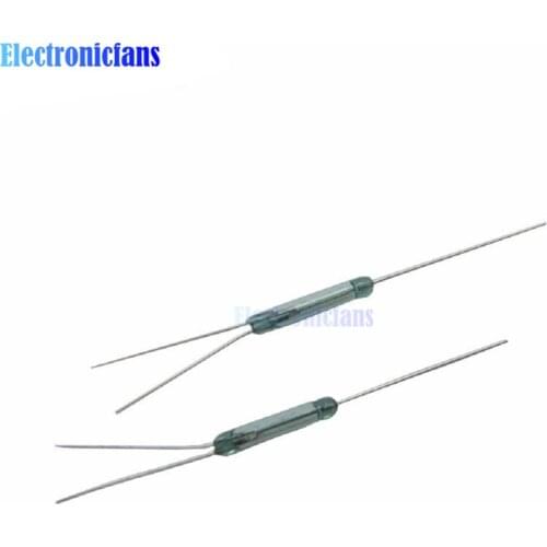 10 pcs Reed Switch 3 pin Magnetic Switch Normally Open and Normally Closed Conversion 2.5X14MM