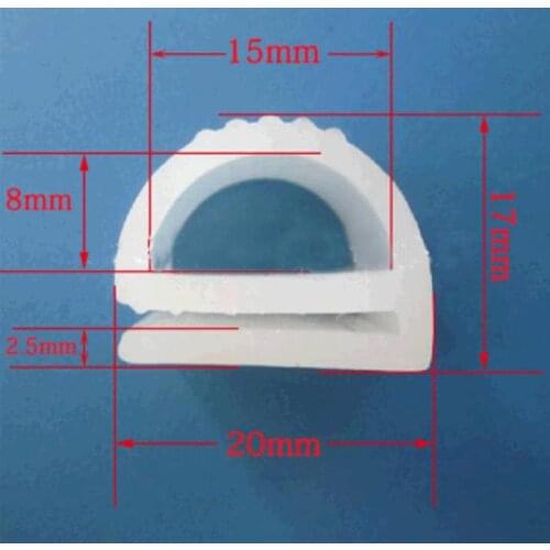 17x20mm E article silicone bar.high temperature resistance heat-resistant e The oven sealing strip Rubber Seal strip