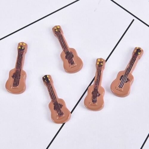 5Pcs Cute Guitar 1/12 Dollhouse Accessories Miniature Instrument Part for Home Decor Kid Furniture Craft Ornament