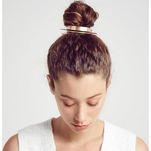 Ball Head Hair Accessories Clips Stick Bun Holder Cage Metal New Vintage 2020 Gold Women Fashion Hairwear