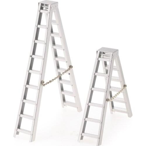 100MM 150MM Aluminum Mini Ladder for 1:10 RC Rock Crawler Axial SCX10 90046 D90 D110 TAMIYA CC01 Traxxas TRX-4