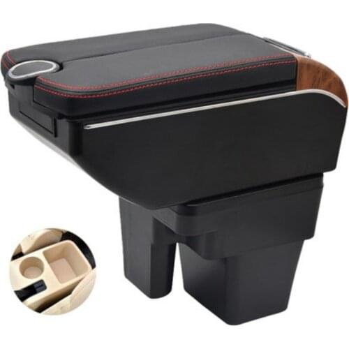 Chery A13 Very Celer fulwin 2 Armrest Box Double doors open USB interface Centre Console Storage Box Arm Rest Car accessories