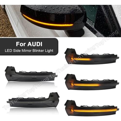 For Audi A3 8V S3 RS3 LED Dynamic Turn Signal Light Flashing Arrow Side Mirror Indicator Blinker 2013 2014 2015 2016 2017 2018
