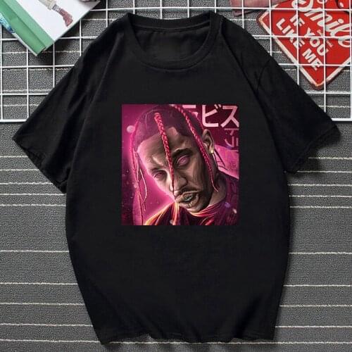Funny Travis Scott Vintage Creative Design Graphic T Shirts Women Hip-hop Harajuku Tops Summer Cotton Unisex Streetwear Tee