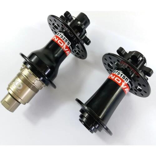 Cheap NOVATEC D791SB D792SB J-hook MTB Bike Hubs Thru Axle Front 100*15mm QR Rear 135mmxQR 142*12mm 24H 28H 32H Mountain Bicycle