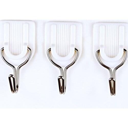 6PC Bathroom Kitchen Hooks for Hanging Strong Adhesive Hooks Stick On Wall Hanging Door Clothes Towel Handbag Holder Wall Hanger