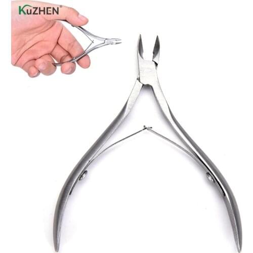 1pcs Fingernail Toenail Cuticle Nipper Trimming Stainless Steel Nail Clipper Cutter Cuticle Scissor Plier Manicure Tool