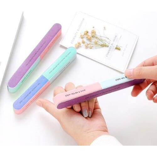 Fashion nail polisher Nail file nail art tools sanding bar six sides polished files nail decoration cushion manicure care