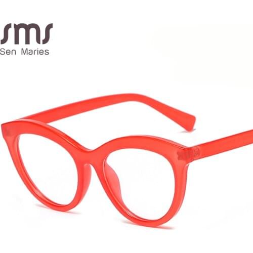 Vintage TR90 Optical Glasses Women Men Clear Glasses Eyeglasses Frame Cat Eye Transparent Lens Spectacle Frame Unisex
