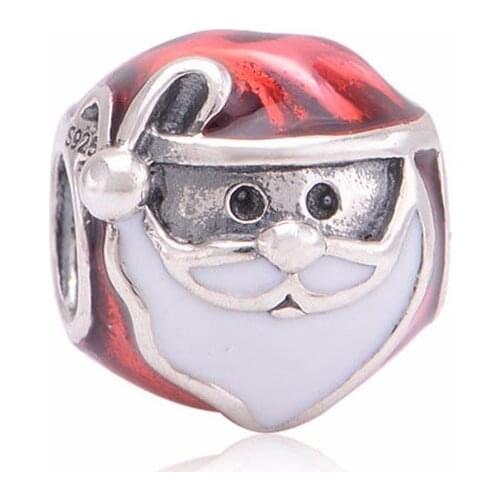 QANDOCCI Autumn Rose Gold 925 Sterling Silver Shinning Charm Beads DIY Fits for European Original Bracelets Charm Jewelry