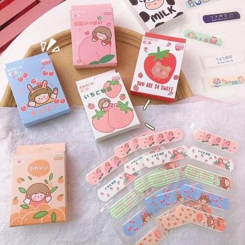 20pcs/box Breathable Cute Cartoon Band Aid Hemostasis Adhesive Bandages Outdoor Portable First Aid Emergency for Kids Children